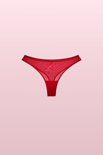 Fiery Red Basic Thong