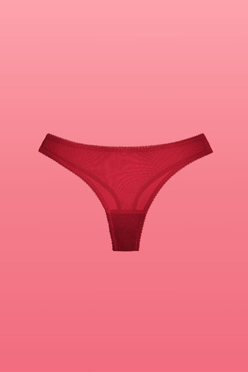 Deep Red Basic Thong