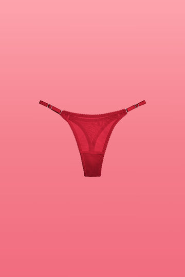 Deep Red Basic Mini Thong