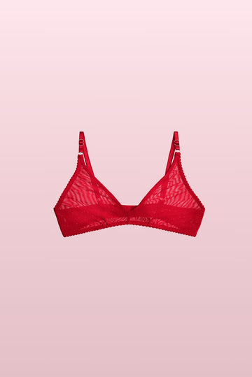 Fiery Red Basic Bra