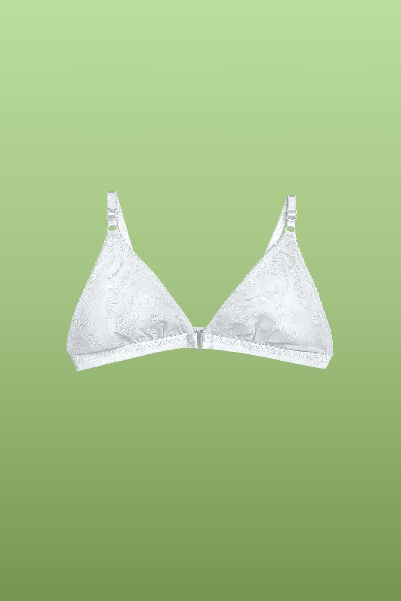 Basic Bra white with front fastening