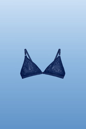 Basic Bra cosmic blue with front fastening