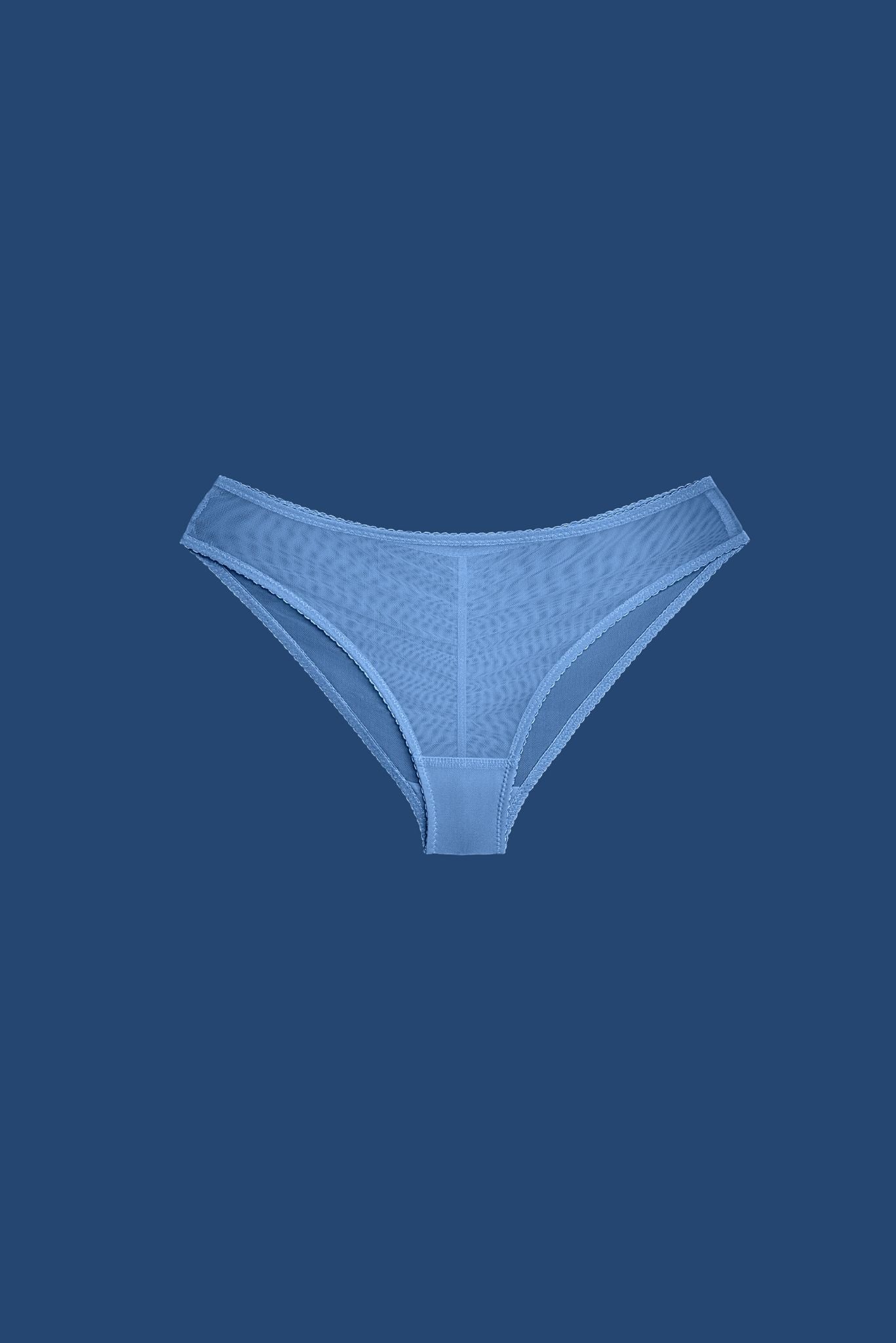 Light Blue Basic Low Rise Knicker