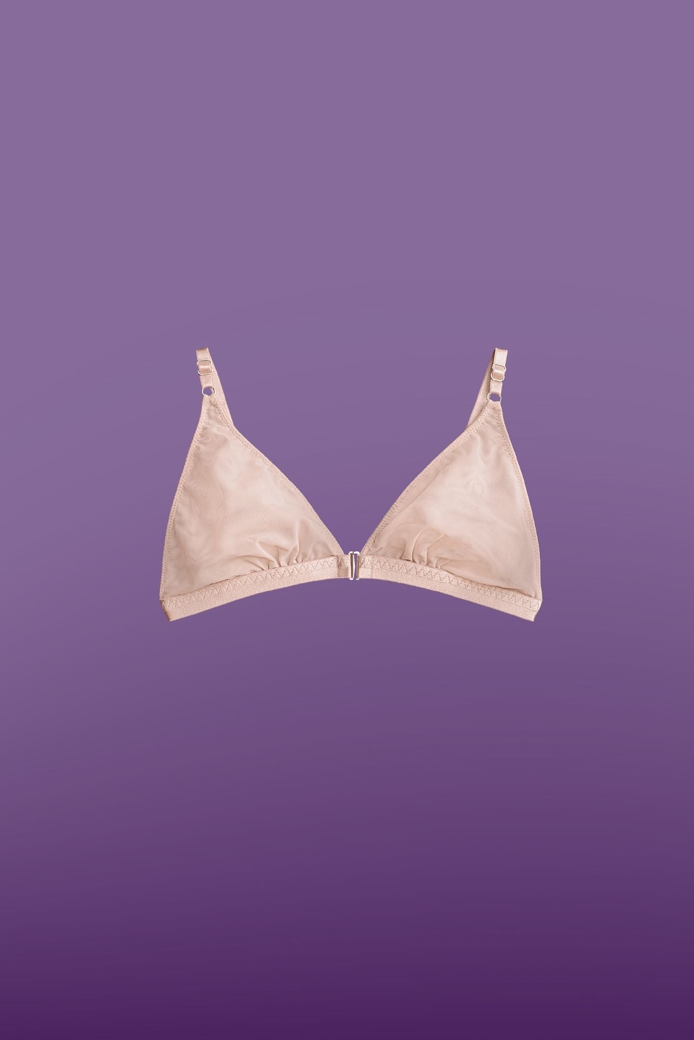 Basic Bra nude with front fastening