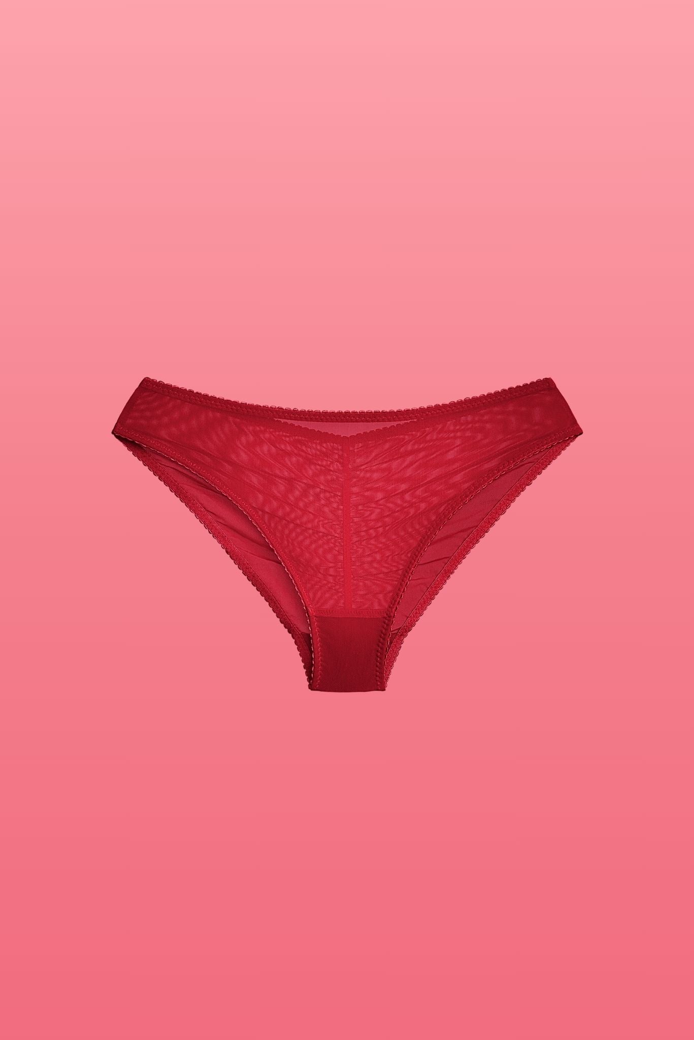 Deep Red Basic Low Rise Knicker