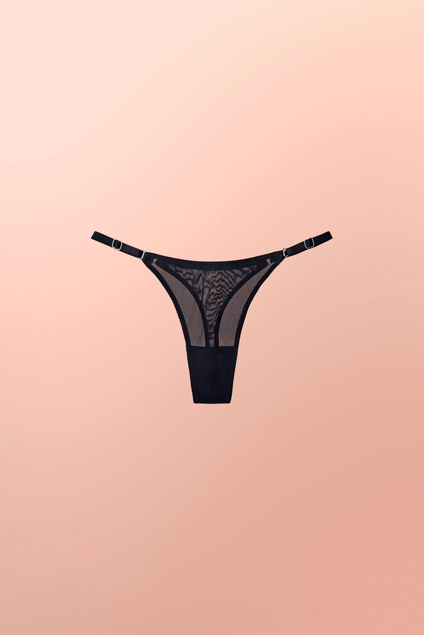 Black Basic Mini Thong