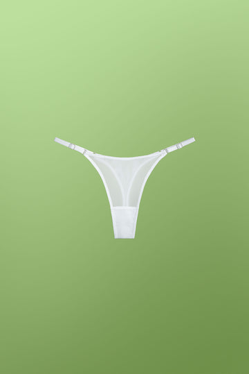 White Basic Mini Thong