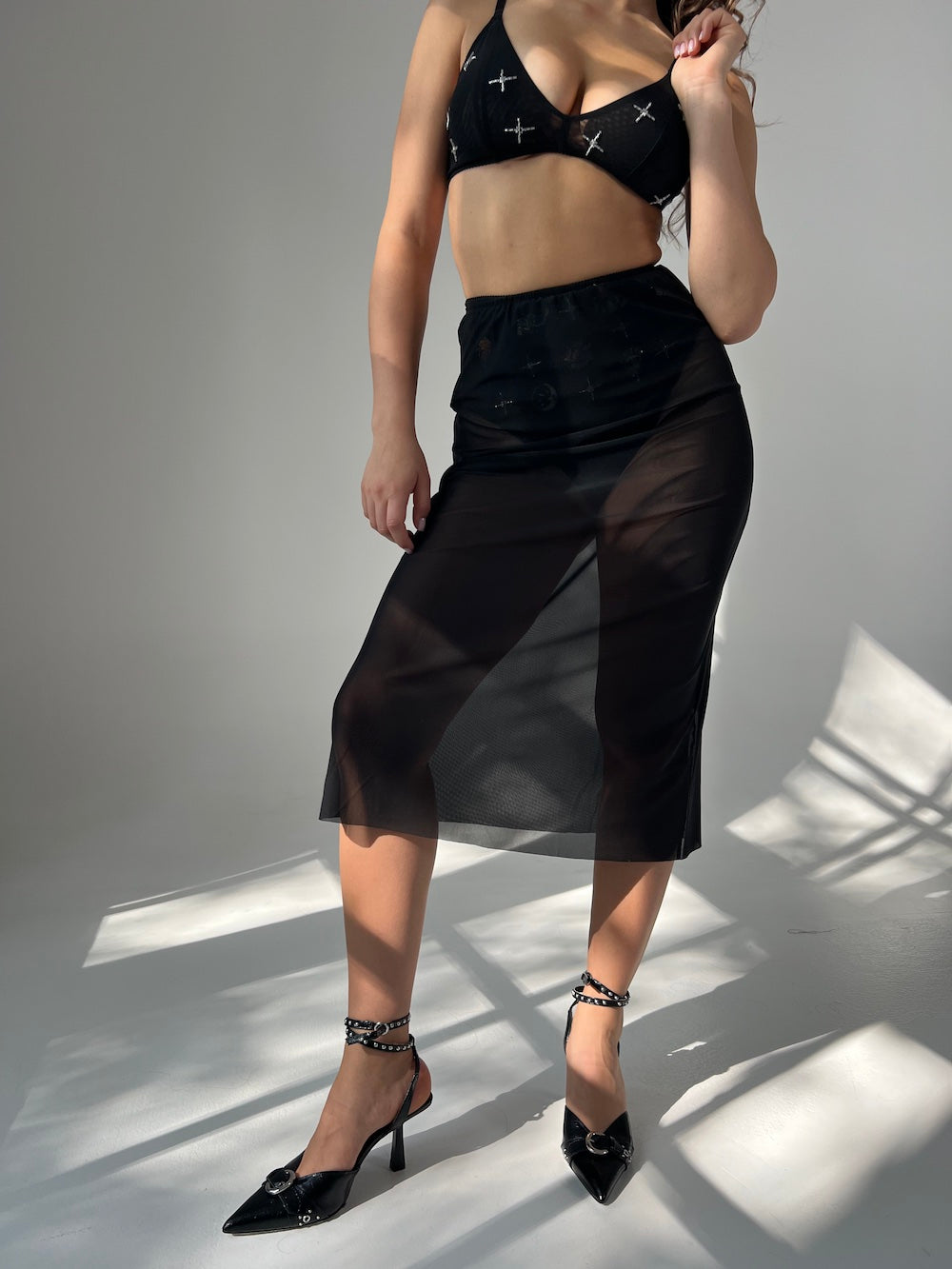 Skirt "Transparency" Black