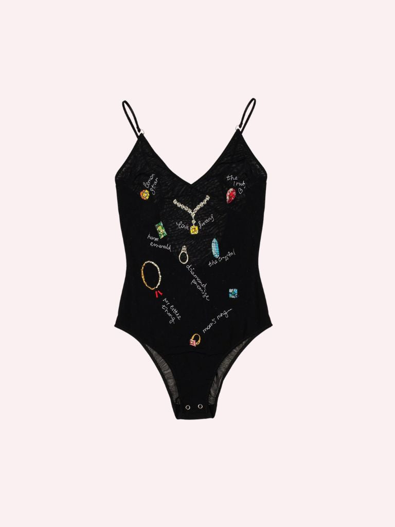 Jewels Bodysuit Noir