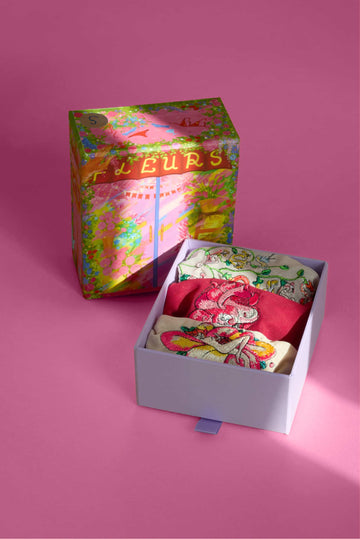 Knickers gift box "Les Fleurs"